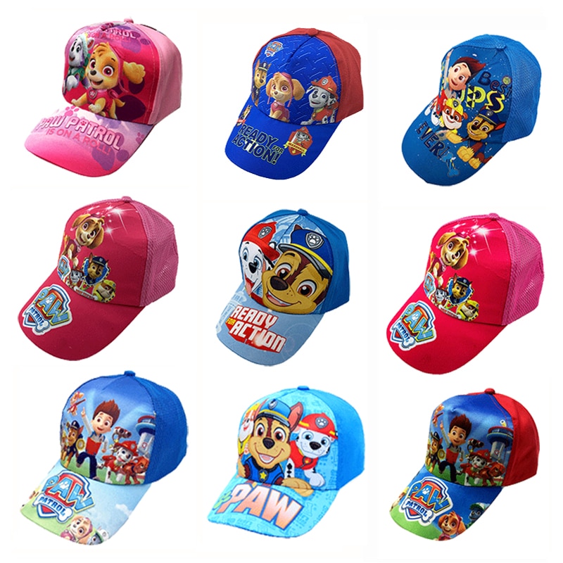 New-Paw-Patrol-Cartoon-Character-Outdoor-Sports-Toy-Hat-Cute-Comfortable-Baseball-Cap-Sunscreen-Mesh-Cap